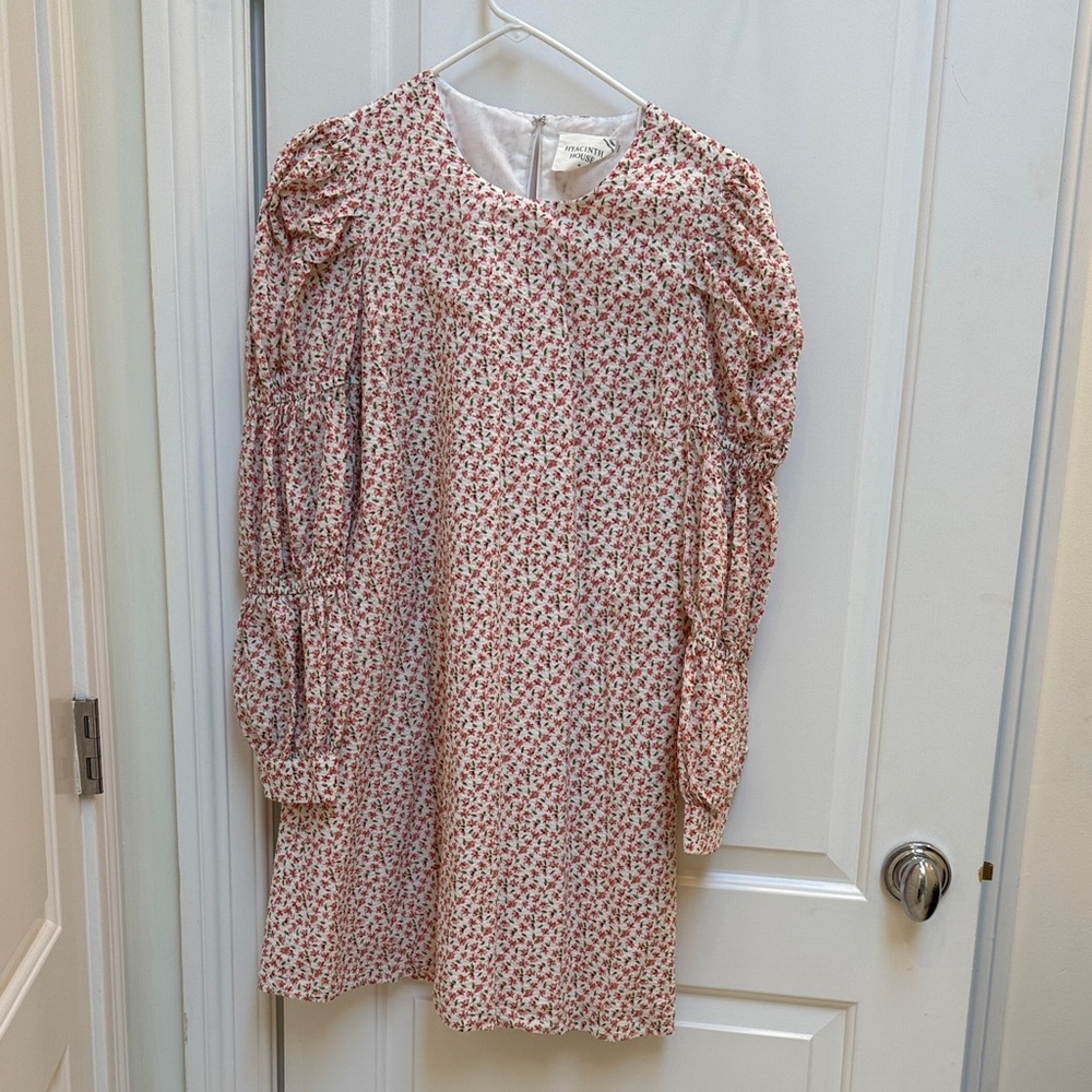 Floral Puff Sleeve Casual Dress EUC